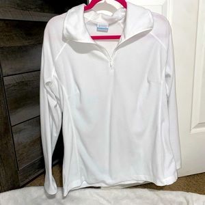 White Columbia sweater top